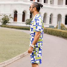 Load image into Gallery viewer, Abstract Printed Oversized T-shirt with Shorts