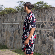 Load image into Gallery viewer, Abstract Printed Oversized T-shirt with Shorts