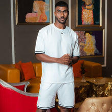 Load image into Gallery viewer, White Oversized T-shirt with Shorts