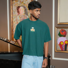 Load image into Gallery viewer, Dark Green Boxy Oversized T-shirt