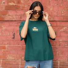 Load image into Gallery viewer, Dark Green Boxy Oversized T-shirt