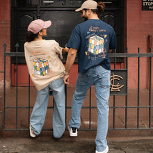 Load image into Gallery viewer, Dark Blue Boxy Oversized T-shirt