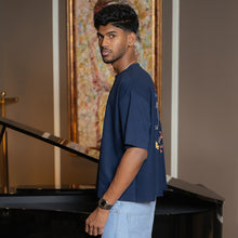 Load image into Gallery viewer, Dark Blue Boxy Oversized T-shirt