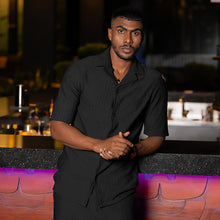 Load image into Gallery viewer, Black Short Sleeve Shirt