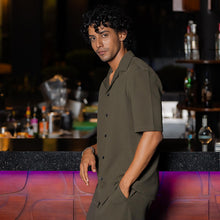 Load image into Gallery viewer, Olive Green Short Sleeve Shirt