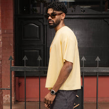 Load image into Gallery viewer, Light Yellow Boxy Oversized T-shirt