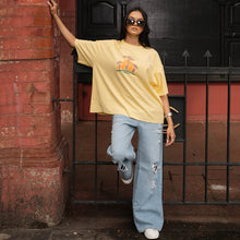 Load image into Gallery viewer, Light Yellow Boxy Oversized T-shirt