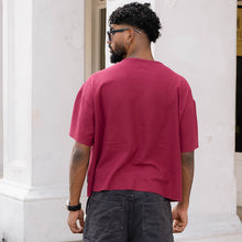 Load image into Gallery viewer, Maroon Boxy Oversized T-shirt