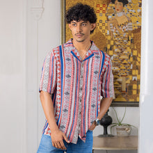 Load image into Gallery viewer, Tribal Printed Short Sleeve Shirt