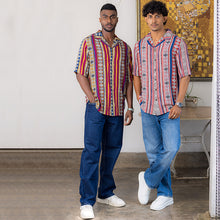 Load image into Gallery viewer, Tribal Printed Short Sleeve Shirt