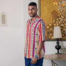 Load image into Gallery viewer, Tribal Printed Short Sleeve Shirt