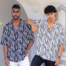 Load image into Gallery viewer, Zebra Printed Short Sleeve Shirt