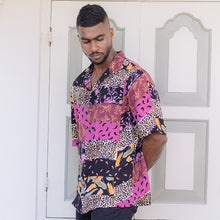 Load image into Gallery viewer, Patchwork Printed Short Sleeve Shirt