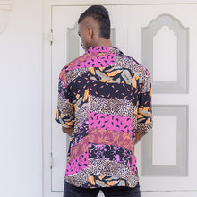 Load image into Gallery viewer, Patchwork Printed Short Sleeve Shirt