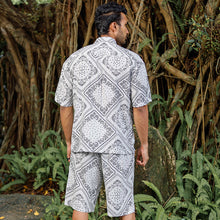 Load image into Gallery viewer, Bandana Printed Oversized Shirt with Shorts
