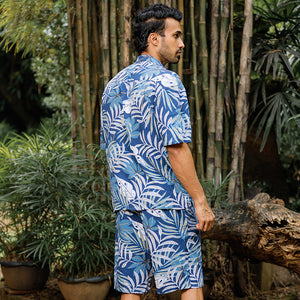 Tropical Printed Shirt with Shorts
