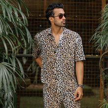 Load image into Gallery viewer, Leopard Printed Oversized Shirt with Pants
