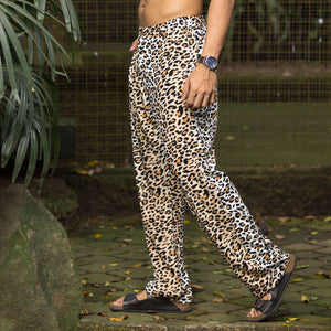 Leopard Printed Oversized Pants