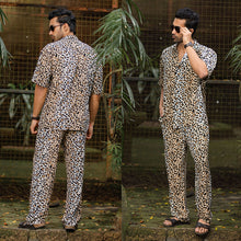 Load image into Gallery viewer, Leopard Printed Oversized Shirt with Pants
