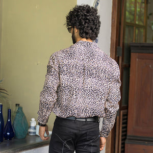 Leopard Printed Long Sleeve Shirt