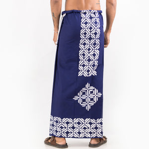 KathiraYugma Blue Batik Sarong