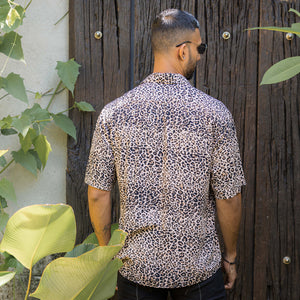 Leopard Printed Short Sleeve Shirt