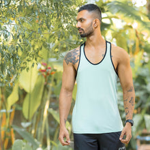 Load image into Gallery viewer, Mint Green Racerback Stringer Tank Top
