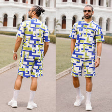 Load image into Gallery viewer, Abstract Printed Oversized T-shirt with Shorts
