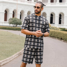 Load image into Gallery viewer, Checkered Printed Oversized T-shirt with Shorts
