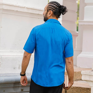 Ocean Blue Short Sleeve Shirt