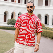 Load image into Gallery viewer, Abstract Printed Oversized T-shirt
