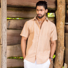 Load image into Gallery viewer, Beige Short Sleeve Shirt
