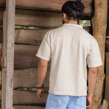 Load image into Gallery viewer, Light Gray Zipper Polo shirt
