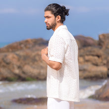Load image into Gallery viewer, White Lace Short Sleeve Shirt

