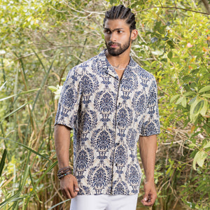 Baroque Printed Short Sleeve Shirt
