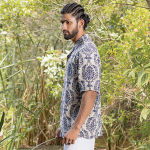 Baroque Printed Short Sleeve Shirt