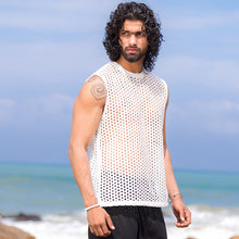 Load image into Gallery viewer, White Lace Tank Top
