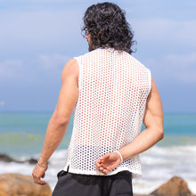 Load image into Gallery viewer, White Lace Tank Top
