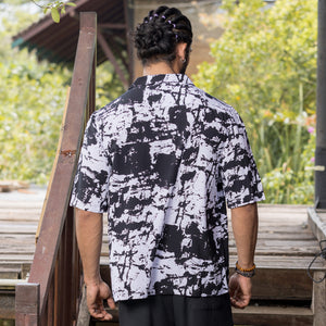 Abstract Printed Short Sleeve Shirt