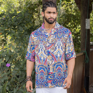 Paisley Printed Short Sleeve Shirt