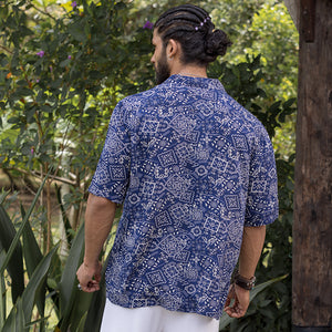 Abstract Printed Short Sleeve Shirt