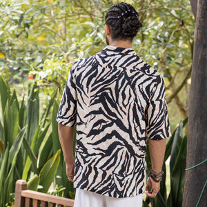 Abstract Printed Short Sleeve Shirt