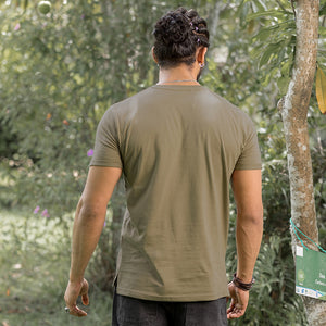 Olive Green Crew Neck T-shirt