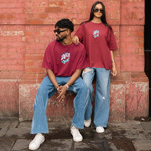 Load image into Gallery viewer, Maroon Boxy Oversized T-shirt
