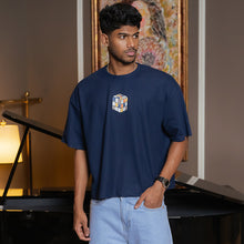 Load image into Gallery viewer, Dark Blue Boxy Oversized T-shirt
