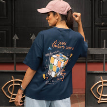 Load image into Gallery viewer, Dark Blue Boxy Oversized T-shirt
