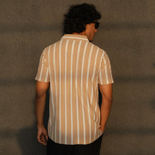 Load image into Gallery viewer, Striped Knit Short Sleeve Shirt
