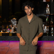 Load image into Gallery viewer, Olive Green Short Sleeve Shirt

