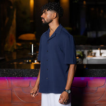 Load image into Gallery viewer, Dark Blue Short Sleeve Shirt
