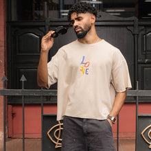 Load image into Gallery viewer, Love Cream Boxy Oversized T-shirt
